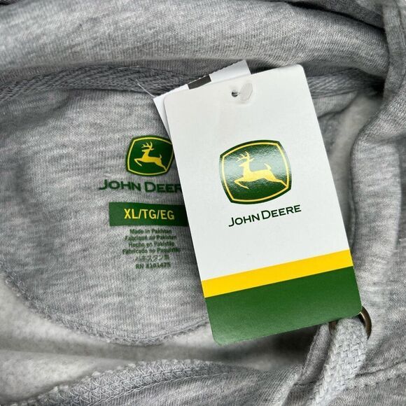 John Deere Sweatshirt Men's Size XL Gray Build Alabama Hoodie - Picture 9 of 13